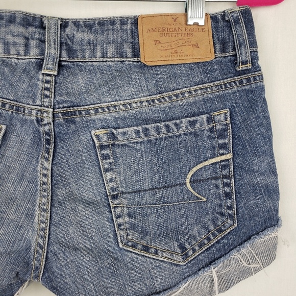 American Eagle Womens Cut Off Denim Jean Shorts - Picture 6 of 8